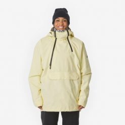 Kurtka narciarska i snowboardowa damska Quechua Anorak 500 oversize. Czerwone kurtki narciarskie QUECHUA, l, bez wzorów, z materiału, z kapturem, narciarskie. Za 399.99 zł.