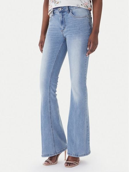 Liu Jo Jeansy UA6015 D0318 Niebieski Flare Fit. Niebieskie jeansy Liu Jo, bez wzorów. Za 327.99 zł.