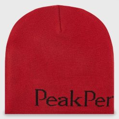 Czapka Peak Performance. Czerwone czapki Peak Performance, bez wzorów. Za 139.99 zł.
