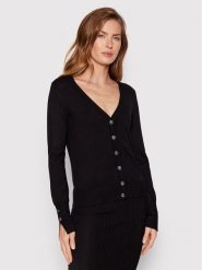 Guess Kardigan Zena W2YR33 Z2V62 Czarny Regular Fit. Czarne kardigany Guess, xl, z aplikacjami, z wiskozy. Za 429.99 zł.
