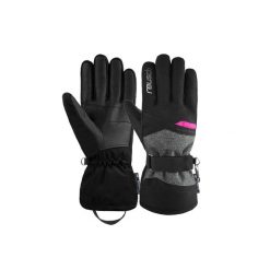 Rękawice narciarskie damskie Reusch Helena. Czarne rękawiczki REUSCH, bez wzorów, sportowe. Za 199.99 zł.