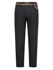 Sublevel Spodnie chino w kolorze czarnym rozmiar: S. Czarne spodnie materiałowe Sublevel, s, bez wzorów, ze skóry. Za 174.43 zł.