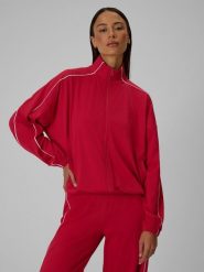 4F Bluza dresowa loose bez kaptura damska - czerwona M. Czerwone bluzy 4f, l, bez wzorów, z dresówki, bez kaptura. Za 179.99 zł.
