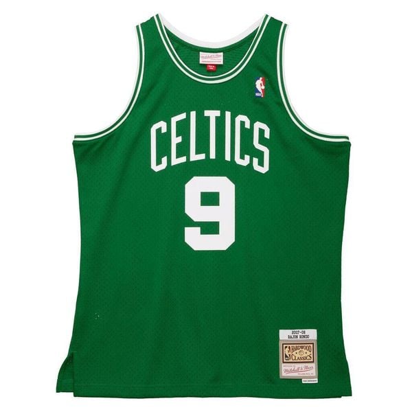 Koszulka Boston Celtics NBA Swingman Jersey Celtics 2007 Rajon Rondo. Zielone bluzki Mitchell & Ness, bez wzorów, z jersey, sportowe, bez kołnierzyka, bez ramiączek. Za 513.50 zł.