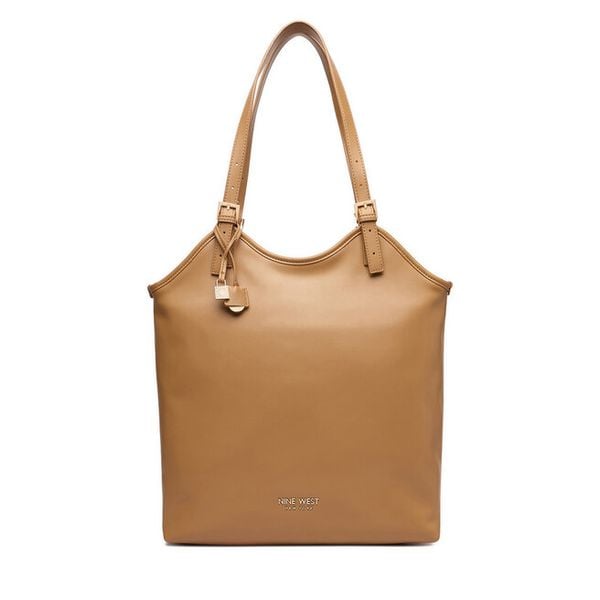 Torebka Nine West. Brązowe shopper Nine West, bez wzorów, bez dodatków. Za 199.99 zł.