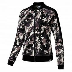 Bluza sportowa damska Puma Archive T7 Track JKT 573571 01. Czarne bluzy Puma, uniwersalny, bez wzorów, z bawełny, bez kaptura. Za 169.00 zł.