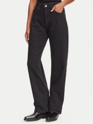 HUGO Jeansy Elyah 50520606 Czarny Straight Fit. Czarne jeansy Hugo, bez wzorów. Za 449.99 zł.