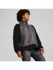 Puma Bluza polarowa w kolorze czarno-szarym rozmiar: L. Czarne bluzy Puma, l, bez wzorów, z materiału, bez kaptura. Za 140.86 zł.