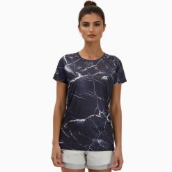 Koszulka damska do biegania i trailu, ekologiczna i oddychająca TERRARUN. Czarne koszulki sportowe BODYCROSS, bez wzorów, z materiału, bez ramiączek, do biegania. Za 292.99 zł.