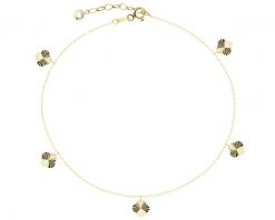 Złota bransoletka z cyrkonią - koniczyny. Żółte bransoletki Apart, z cyrkonią, złote. Za 1,119.00 zł.