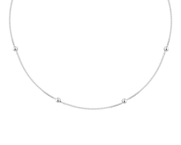 Naszyjnik srebrny z cyrkoniami - kulki. Szare naszyjniki Apart, z cyrkonią, srebrne. Za 159.00 zł.