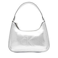 Torebka Calvin Klein. Szare torebki klasyczne Calvin Klein, bez wzorów, bez dodatków. Za 409.99 zł.