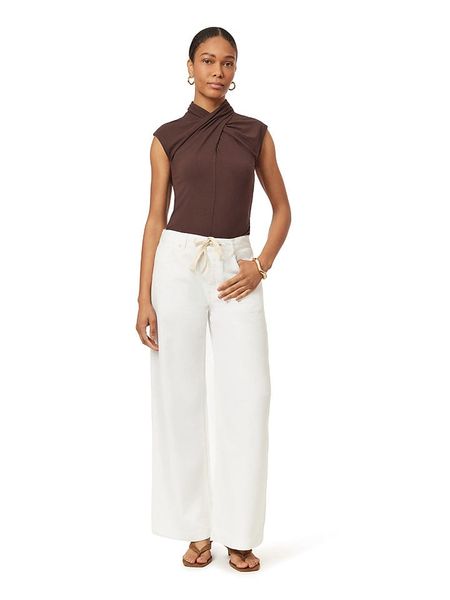 Scotch & Soda Bluzka w kolorze brązowym rozmiar: M. Brązowe bluzki Scotch & Soda, m, bez wzorów, bez kołnierzyka, bez ramiączek. Za 130.35 zł.