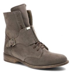 Beżowe Botki Pro-Moda Damskie Skórzane Obuwie. Brązowe botki Pro-Moda, z aplikacjami, bez obcasa, na obcasie, bez zapięcia. Za 309.00 zł.