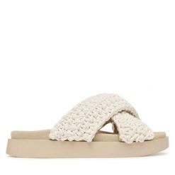 Klapki Inuikii. Białe klapki Inuikii, bez wzorów, bez obcasa. Za 859.99 zł.