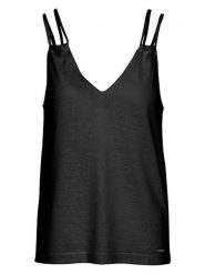 Herrlicher Top w kolorze czarnym rozmiar: XL. Czarne topy Herrlicher, xl, bez wzorów, bez kołnierzyka, bez ramiączek. Za 110.29 zł.