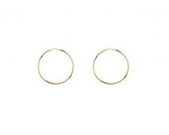 Kolczyki srebrne - koła, 33 mm. Szare kolczyki Apart, pozłacane. Za 184.00 zł.