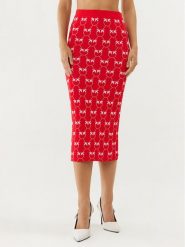Pinko Spódnica ołówkowa 100211 A0IS Czerwony Slim Fit. Czerwone spódnice Pinko, xs, bez wzorów, z wiskozy, ołówkowe. Za 439.99 zł.