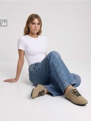 Jeansy wide leg mid waist z efektem sprania - turkusowy. Niebieskie jeansy Sinsay, l, bez wzorów. Za 69.99 zł.