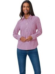 Heine Koszula w kolorze fioletowo-białym rozmiar: 46. Różowe koszule Heine, bez wzorów, bez kołnierzyka, bez ramiączek. Za 78.99 zł.