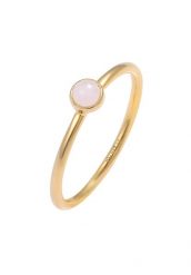 Elli Damski do łączenia Basic Minimal Stack z różowym kwarcem w pozłacanym srebrze 925 Sterling Silver Pierścionki 1 ct. Czerwone pierścionki Elli, z kwarcem, pozłacane. Za 293.99 zł.