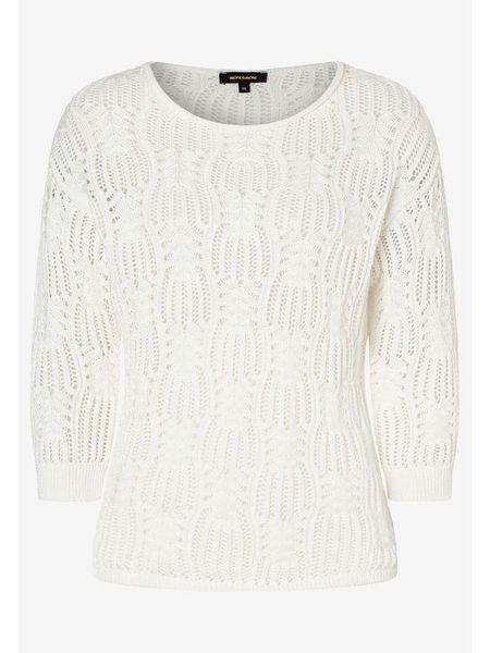 More & More Sweter w kolorze kremowym rozmiar: 44. Brązowe swetry More & More, bez wzorów, bez ramiączek. Za 134.95 zł.
