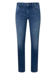 Pepe Jeans Dżinsy - Skinny fit - w kolorze granatowym rozmiar: W25/L30. Niebieskie jeansy Pepe Jeans, l, z aplikacjami. Za 184.46 zł.