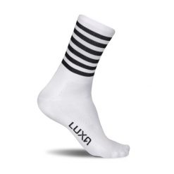 Skarpetki Rowerowe Luxa Stripes. Białe skarpety LUXA, bez wzorów, z elastanu. Za 69.00 zł.