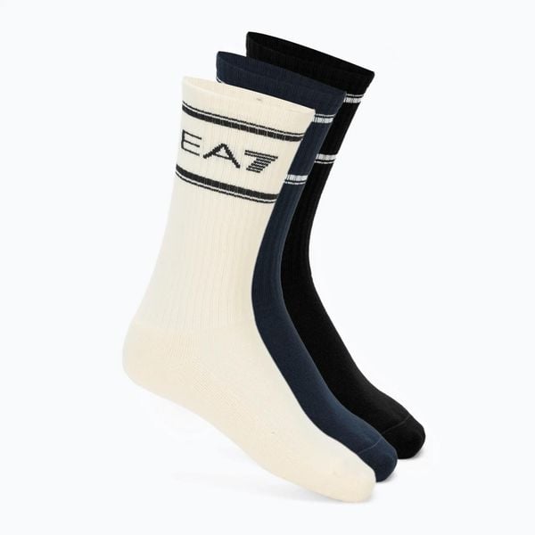 Skarpety EA7 Emporio Armani Train Socks Sponge 3. Białe skarpety EA7 Emporio Armani, bez wzorów, z bawełny. Za 149.99 zł.