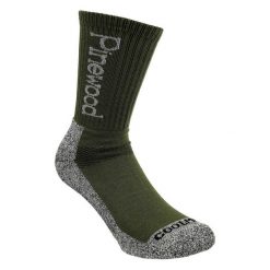 Skarpety trekkingowe Pinewood Coolmax Medium 2 pary. Zielone skarpety PINEWOOD, bez wzorów. Za 79.99 zł.