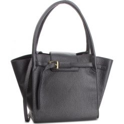 Torebka CREOLE - K10573 Czarny. Czarne shopper Creole, bez wzorów, ze skóry, bez dodatków. W wyprzedaży za 239.00 zł.