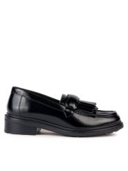 Geox Lordsy D Walk Pleasure D36TGC 00038 C9999 Czarny. Czarne lordsy Geox, bez wzorów, ze skóry, bez obcasa, bez zapięcia. Za 339.99 zł.