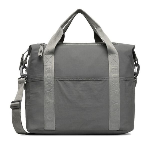 Torebka Roxy. Szare shopper Roxy, bez wzorów, bez dodatków. Za 99.99 zł.