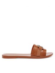 Melissa Klapki Melissa Babe M Chic Ad 36000 Brązowy. Brązowe klapki Melissa, bez wzorów, z tworzywa sztucznego, bez obcasa. Za 199.99 zł.