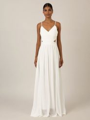 APART Sukienka w kolorze białym rozmiar: 34. Białe sukienki Apart, na co dzień, bez wzorów, bez kołnierzyka, bez ramiączek, maxi, proste. Za 187.99 zł.