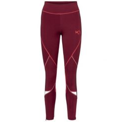 Damskie legginsy Kari Traa Louise 2.0. Czerwone legginsy Kari Traa, bez wzorów. W wyprzedaży za 333.30 zł.