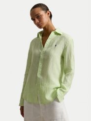 Polo Ralph Lauren Koszula 211A96158001 Zielony Classic Fit. Zielone koszule Polo Ralph Lauren, xs, bez wzorów, ze lnu, bez kołnierzyka, bez ramiączek. Za 858.99 zł.