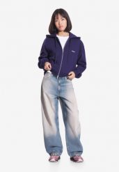 Bluza sportowa damska Prosto Bomb z kapturem. Niebieskie bluzy Prosto, m, z aplikacjami, z bawełny, z kapturem. Za 249.99 zł.