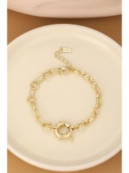 Atelier MIU Pozłacana bransoletka z elementem ozdobnym rozmiar: onesize. Żółte bransoletki Atelier MIU, pozłacane. Za 39.99 zł.