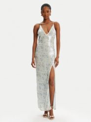 BARDOT Sukienka wieczorowa Lois Sequin 59956DB Niebieski Slim Fit. Niebieskie sukienki Bardot, bez wzorów, z syntetyku, wizytowe, bez kołnierzyka, bez ramiączek. Za 689.99 zł.