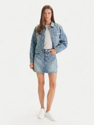 Calvin Klein Jeans Kurtka jeansowa LV047F677G Niebieski Regular Fit. Niebieskie kurtki Calvin Klein Jeans, s, bez wzorów, z bawełny, bez kaptura. Za 648.99 zł.