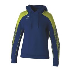 Bluza damska z kapturem Erima Evo Star. Niebieskie bluzy Erima, bez wzorów, z materiału, z kapturem. Za 243.00 zł.