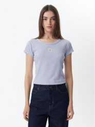 Calvin Klein Jeans T-Shirt LV047C200G Niebieski jasny Slim Fit. Niebieskie t-shirty Calvin Klein Jeans, l, bez wzorów, z bawełny, bez kołnierzyka, bez ramiączek. Za 169.99 zł.