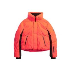 Damska kurtka puchowa Superdry Slalom. Brązowe kurtki narciarskie Superdry, m, bez wzorów, z dżerseju, bez kaptura, narciarskie. Za 1,527.50 zł.