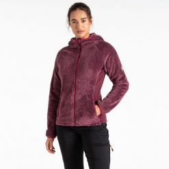 Bluza turystyczna damska Dare 2b Torrek Pro. Fioletowe bluzy Dare 2b, na zimę, bez wzorów, z polaru, bez kaptura. W wyprzedaży za 279.99 zł.