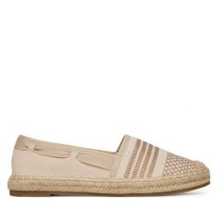 Espadryle DeeZee. Brązowe espadryle DeeZee, bez wzorów, bez obcasa, bez zapięcia. Za 99.99 zł.