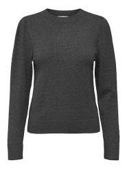 ONLY Sweter w kolorze szarym rozmiar: M. Szare swetry Only, m, bez wzorów, ze splotem, bez ramiączek. Za 81.45 zł.
