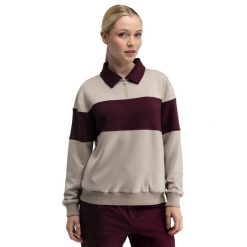 Damska bluza golfowa Siroko Eagle-W Sand. Brązowe bluzy SIROKO, xl, bez wzorów, z materiału, bez kaptura. Za 253.00 zł.