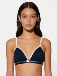 Tommy Hilfiger Biustonosz braletka UW0UW06271 Granatowy. Niebieskie biustonosze TOMMY HILFIGER, bez wzorów, z bawełny. Za 159.99 zł.