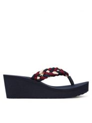 Tommy Hilfiger Japonki Th Wedge Braided Summer Sandal FW0FW09198 Kolorowy. Klapki TOMMY HILFIGER, bez wzorów, z materiału, bez obcasa. Za 249.99 zł.